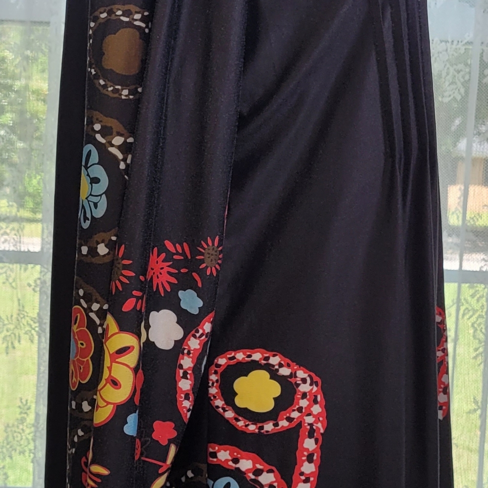 Tunic black with Bright Flowers xl - Picture 4 of 8